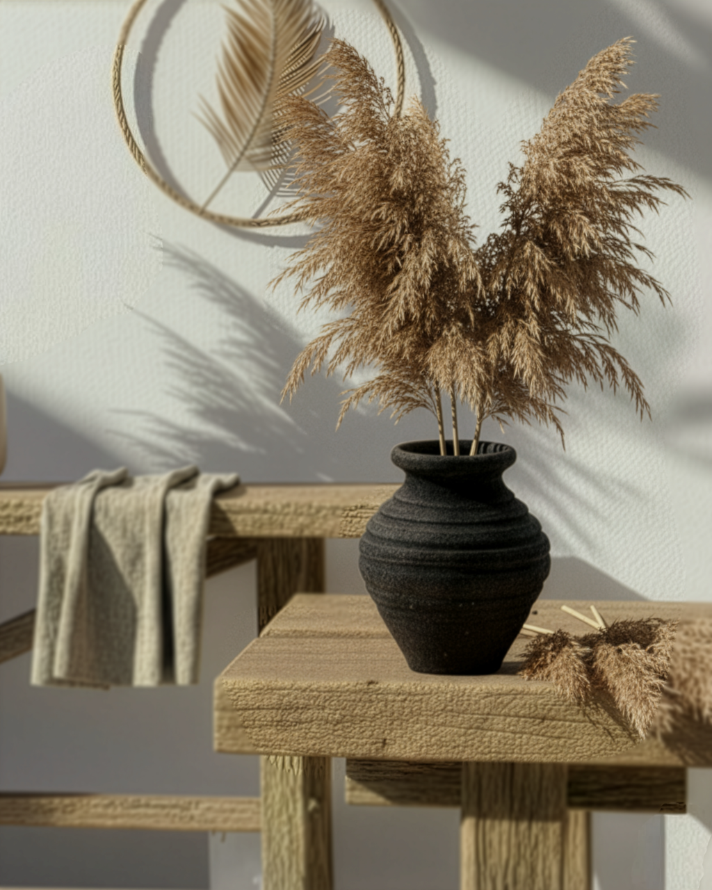 Doğal Karartma Vazo Çömlek