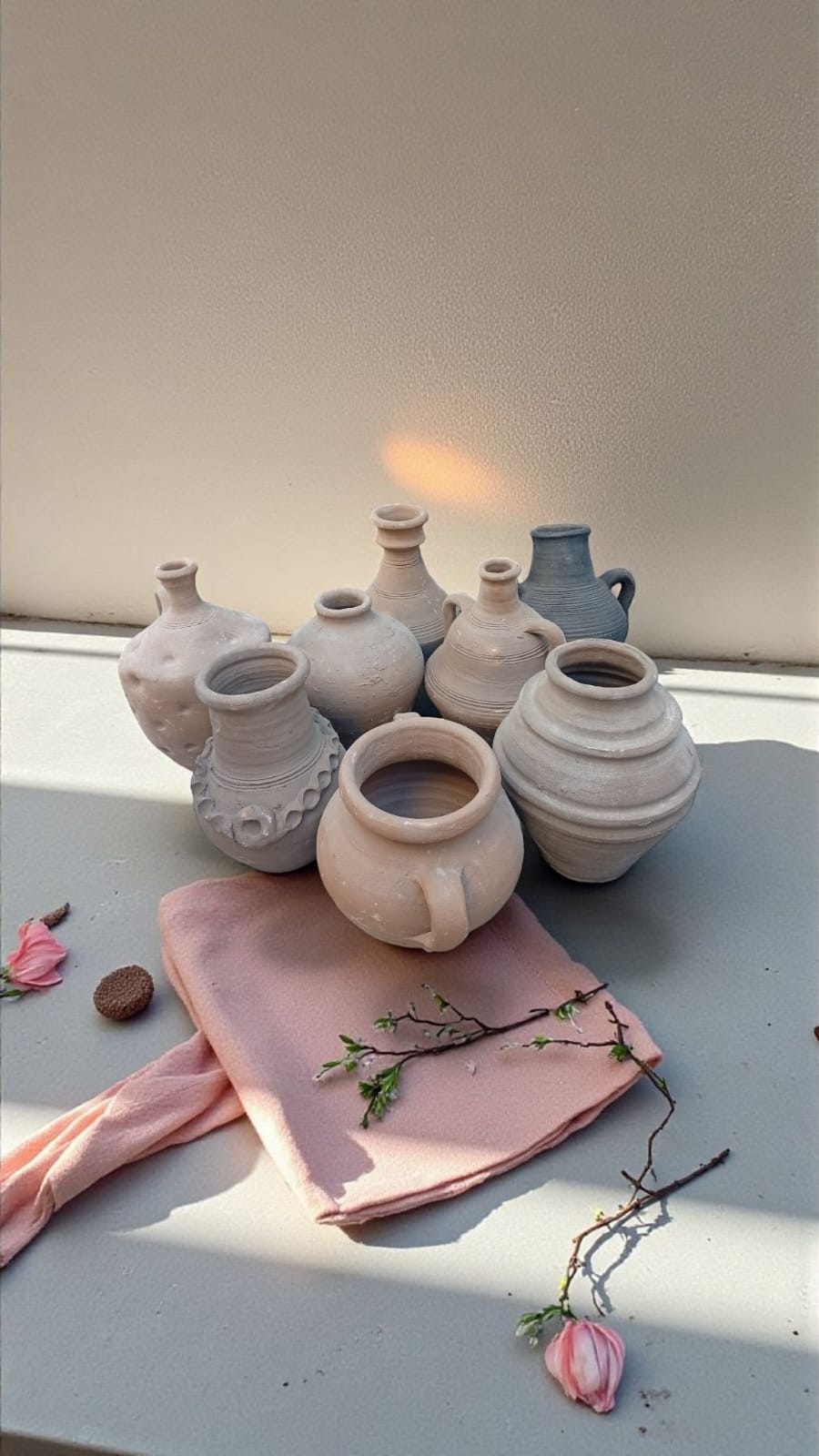 Küçük Çömlek Vazo Set