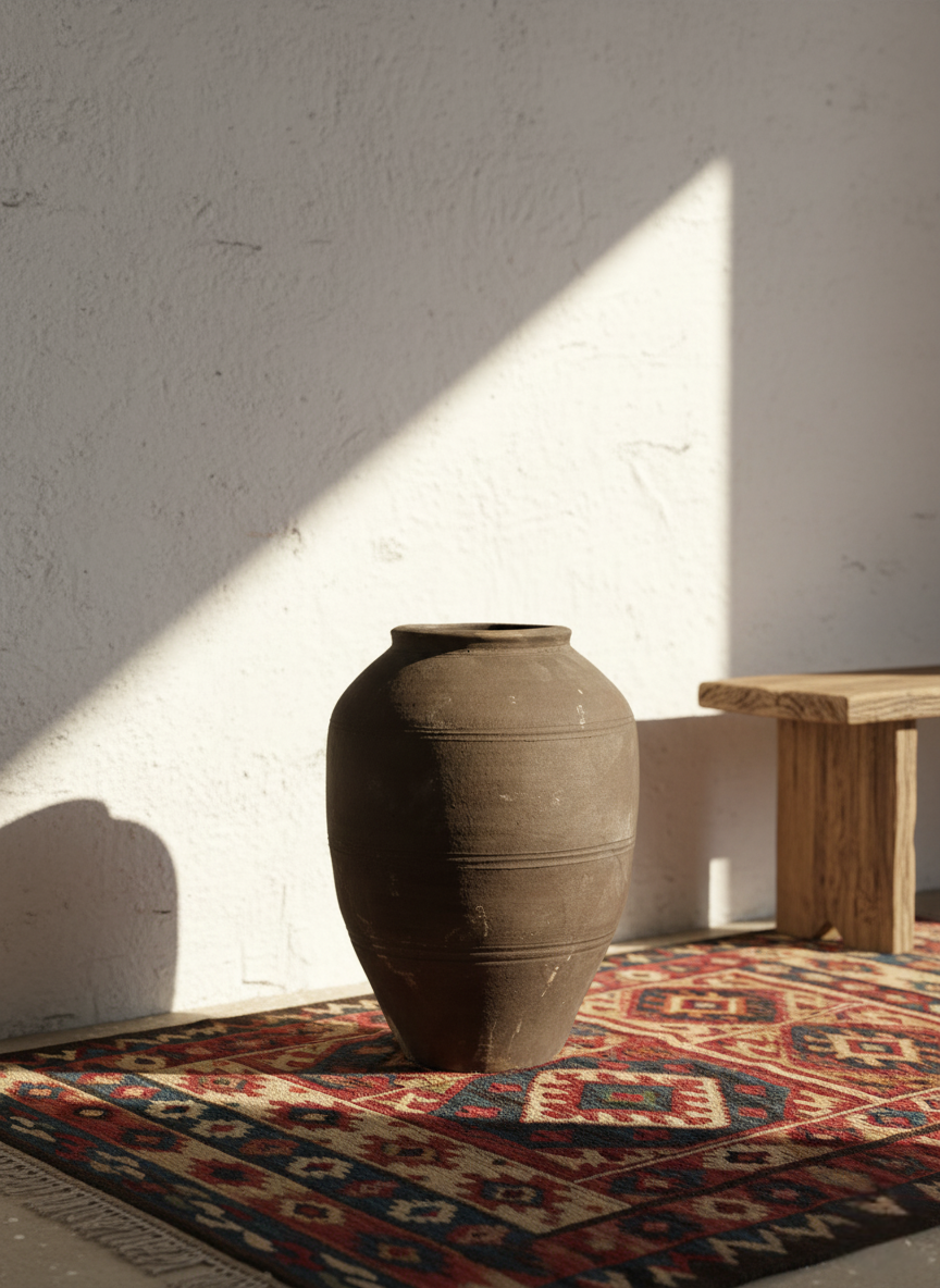 Toprak Amphora Çömlek