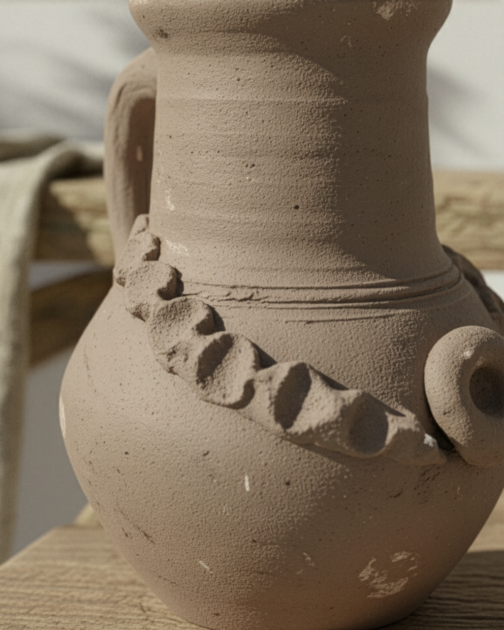 Desenli Küçük Çömlek